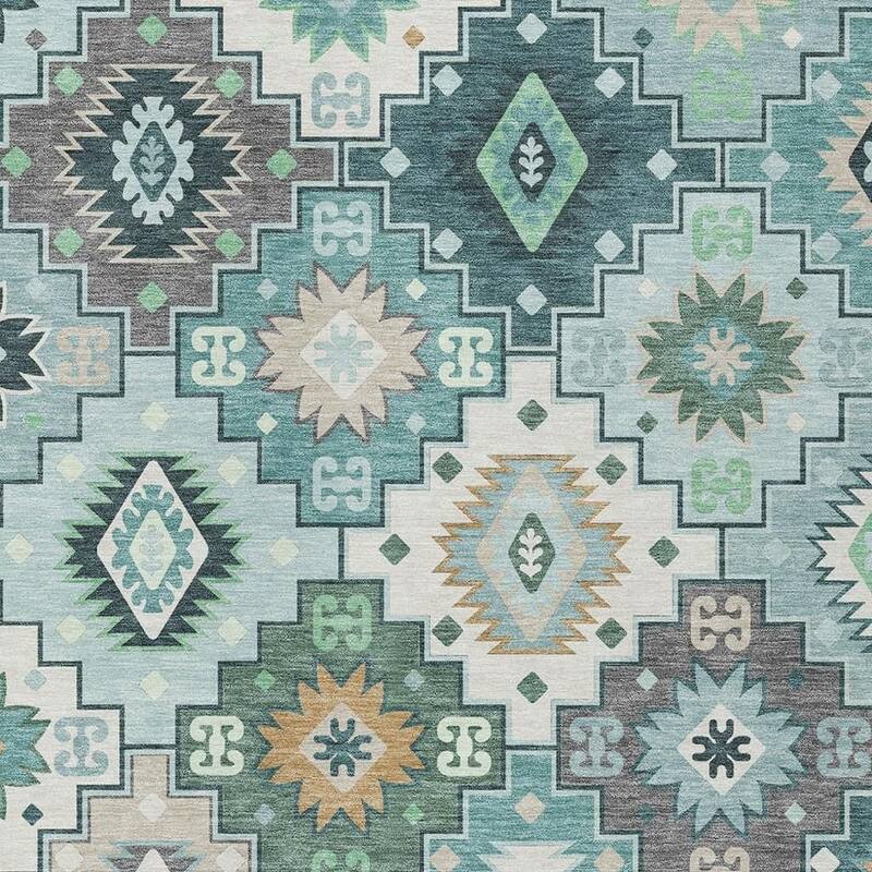 HomeRoots Southwestern Transitional Rectangle Outdoor Rug