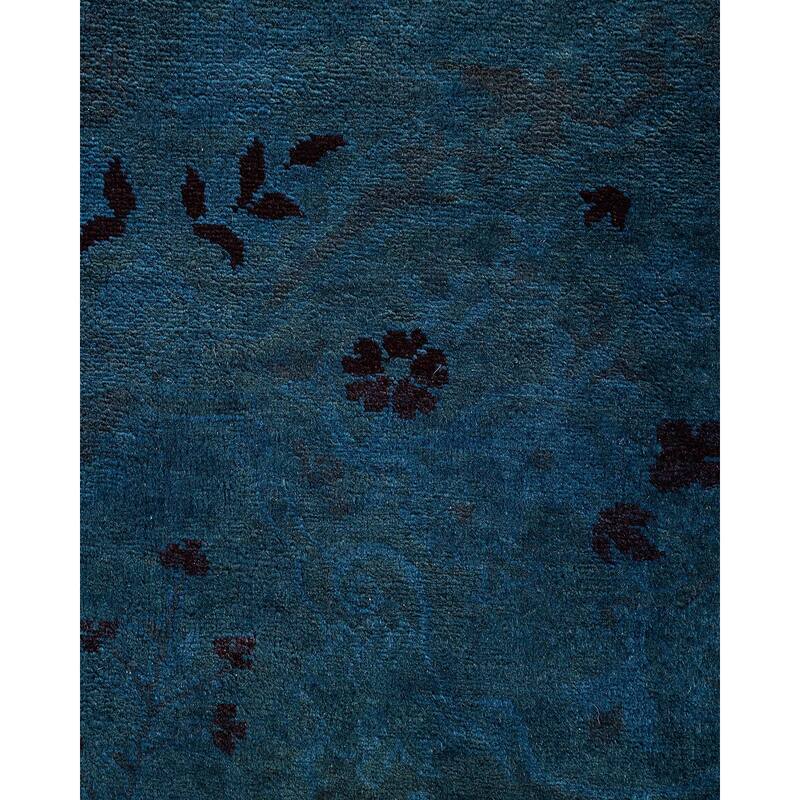 Fine Vibrance One-of-a-Kind Hand-Knotted Area Rug - Gray, 10' 0" x 14' 3" - 10' 0" x 14' 3"