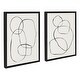 preview thumbnail 23 of 40, Kate and Laurel Sylvie Modern Circles Framed Canvas Set by Teju Reval