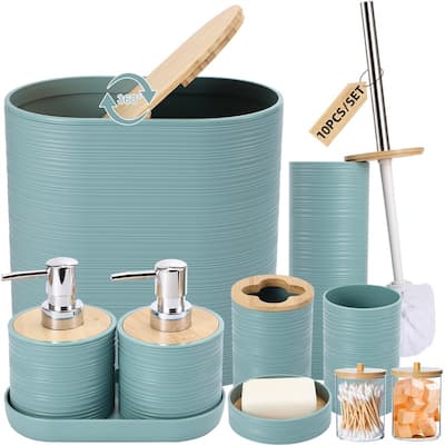 Bathroom Accessories Set with Trash Can - 1 x 1 x 1