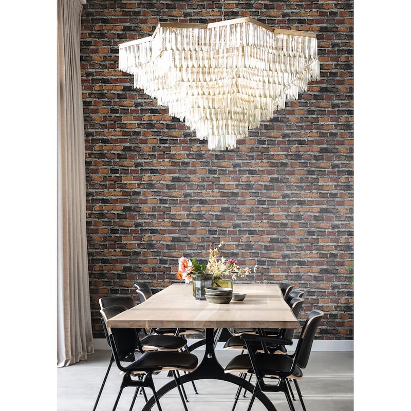 Advantage Lennox Rust Brick Wallpaper