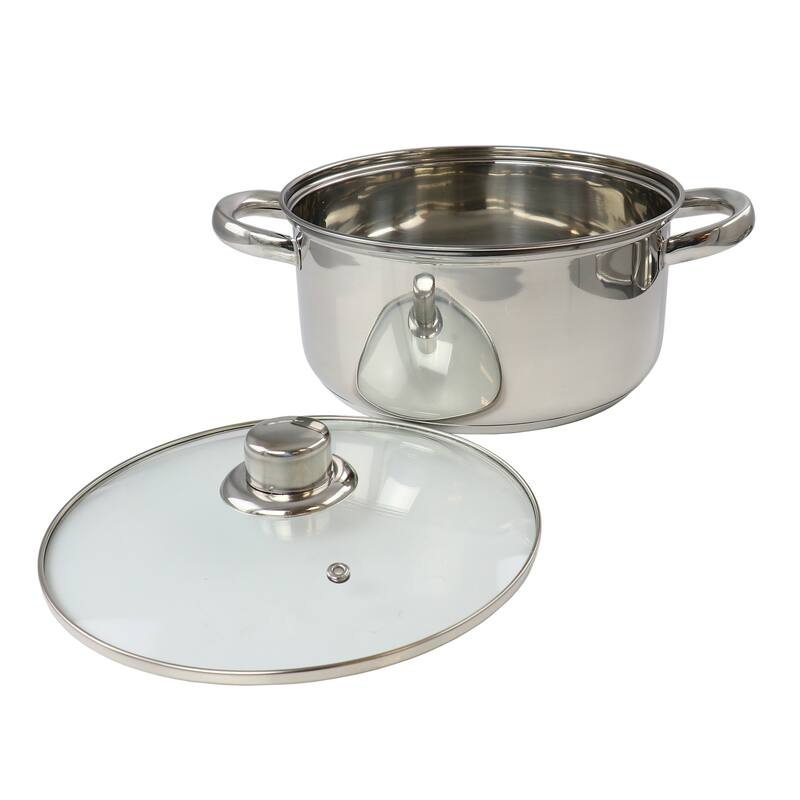 5 Piece Mirror Polish Stainless Steel Cookware Set - 5 Piece Set