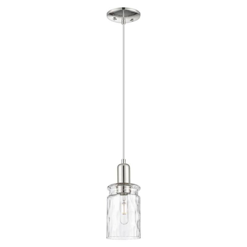 Innovations Lighting Endless Possibilities Arcadia - Candor - 1 Light 5" Cord Hung Mini Pendant - Polished Nickel