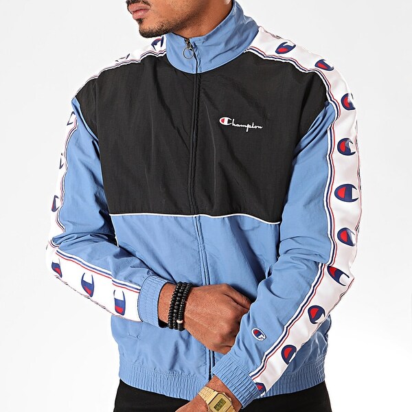 light blue champion jacket