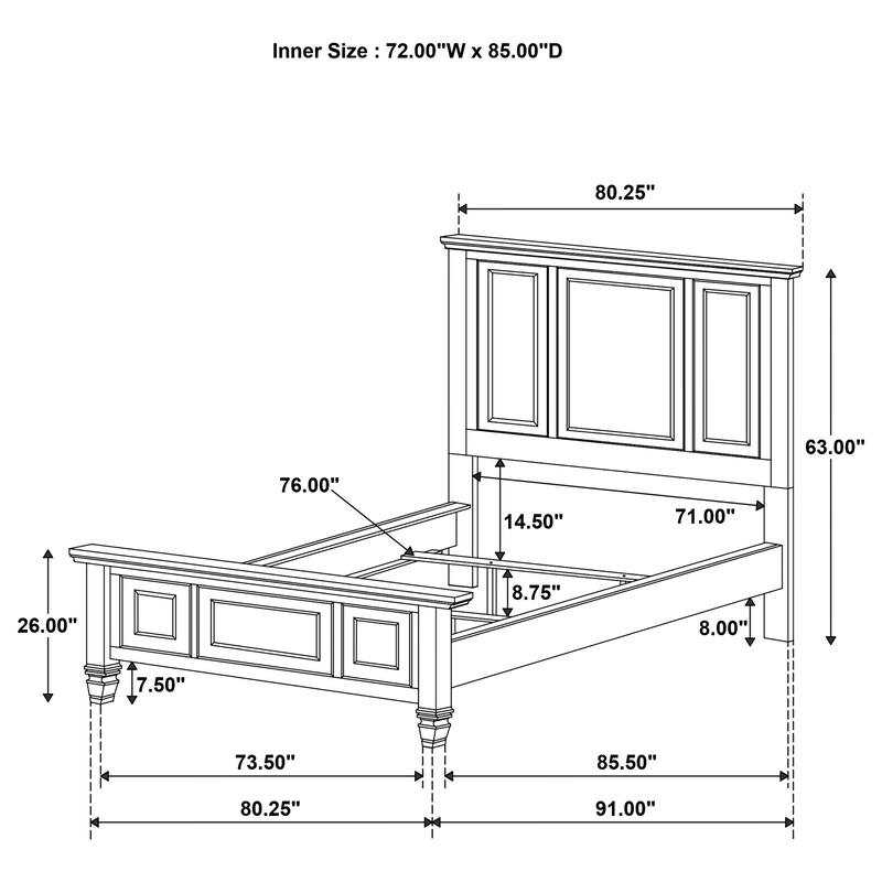 Sandy Beach 5-piece King Bedroom Set