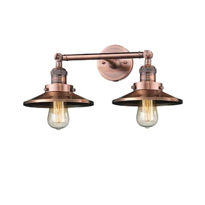 Innovations Lighting Railroad 2 Light 18" Wide Bathroom Vanity Light