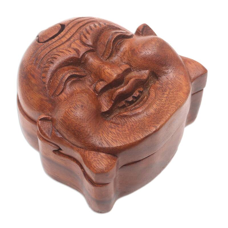 Novica Handmade Buddhas Secret Wood Puzzle Box