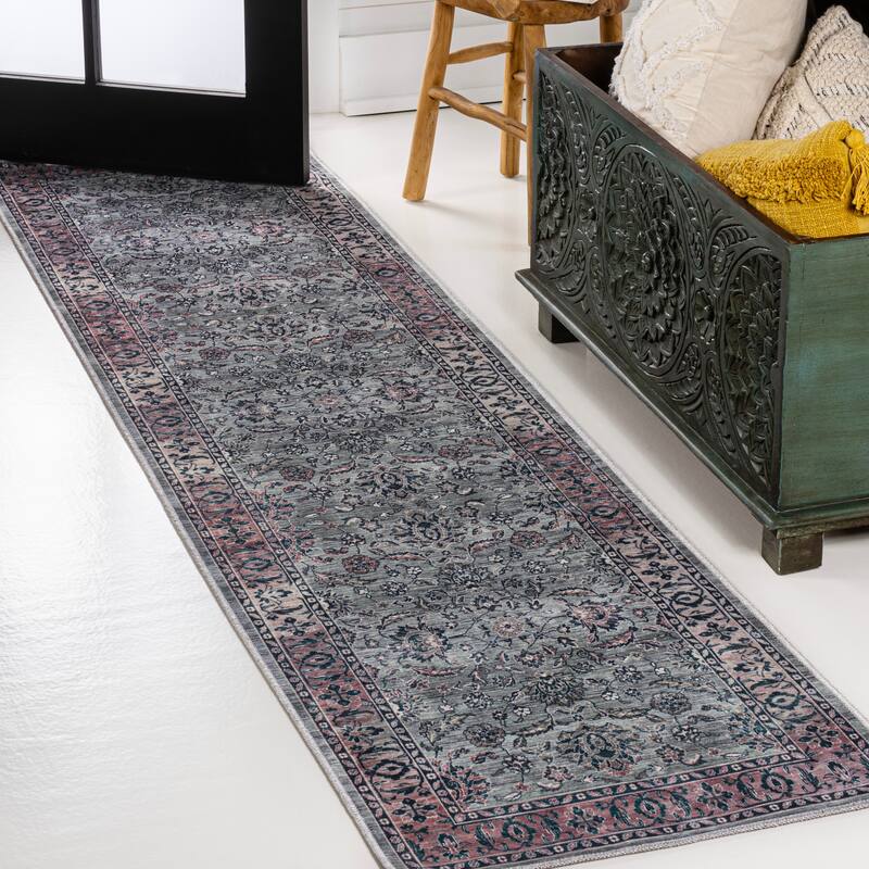 JONATHAN Y Regis Ornate Persian All-Over Machine Washable Area Rug
