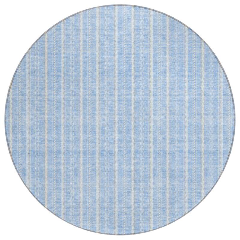 Machine Washable Indoor/ Outdoor Chantille Stripe Twist Rug