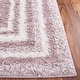 preview thumbnail 61 of 96, SAFAVIEH Border & Stripe Shag Eirny Modern 1.4-inch Thick Rug