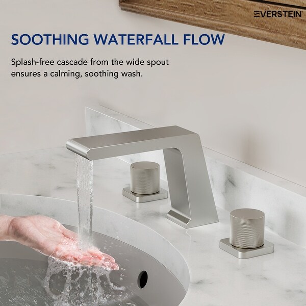 Widespread Bathroom Faucet, Double Handle 3 Hole Bathroom