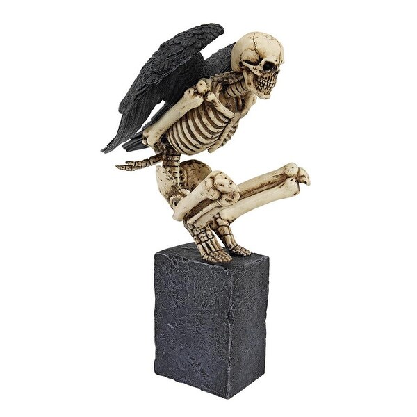 Design Toscano Halloween Twilight Roost Winged Skeleton Statue