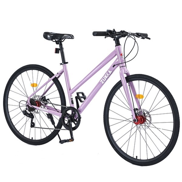 Hybrid Bike Road Bike City Bicycle Commuter Bikes 700C 7 Speed