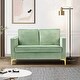 preview thumbnail 14 of 71, Clos 51'' Modern Upholstered Sofa with Golden Legs by HULALA HOME SAGE