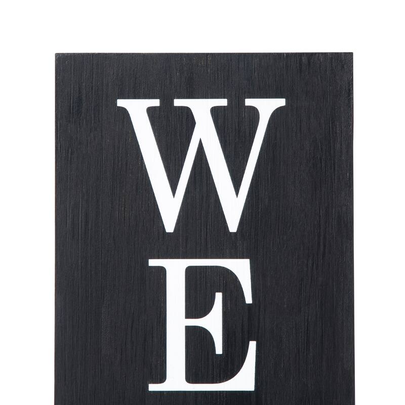 30"H Wooden Welcome Porch Sign Rustic Double Sided Box-shaped "WELCOME, Home" Planter for Front Porch Decor by Glitzhome