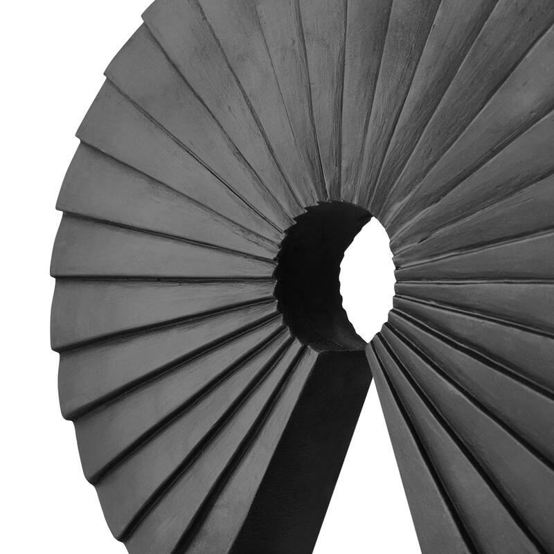 American Art Decor Cascading Curls 2-Piece Resin Table Top Decor Set in White - 9.25" x 10.75", 8" x 8.75"