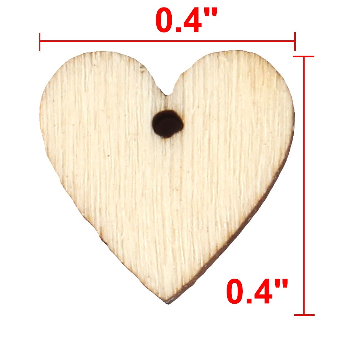 Shop Home Wooden Love Heart Shaped Wedding Decor Diy Crafts Beige