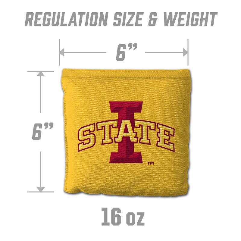 Iowa State Cyclones NCAA Dual Sided Pro Stop & Slide Cornhole Bags