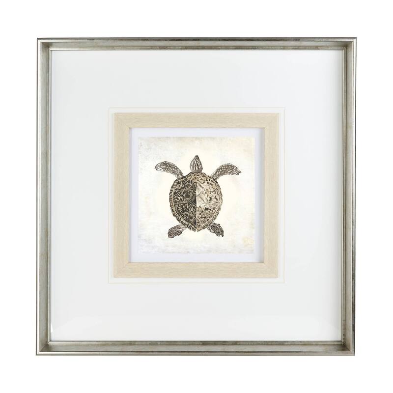 Vintage Sea Turtle Framed Art Print