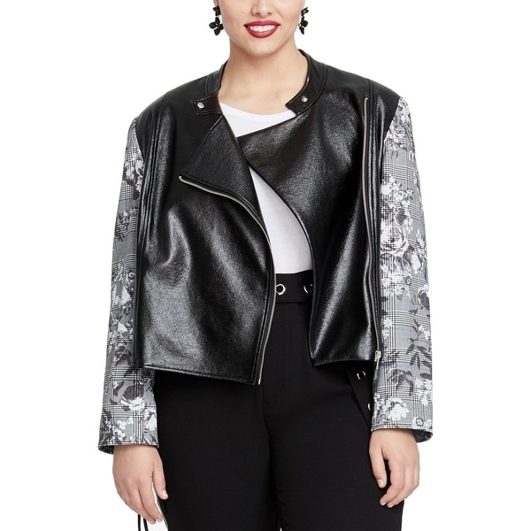 Rachel Rachel Roy Women's Charlie Jacket Black Size 1X Plus Full-Zip. Opens flyout.