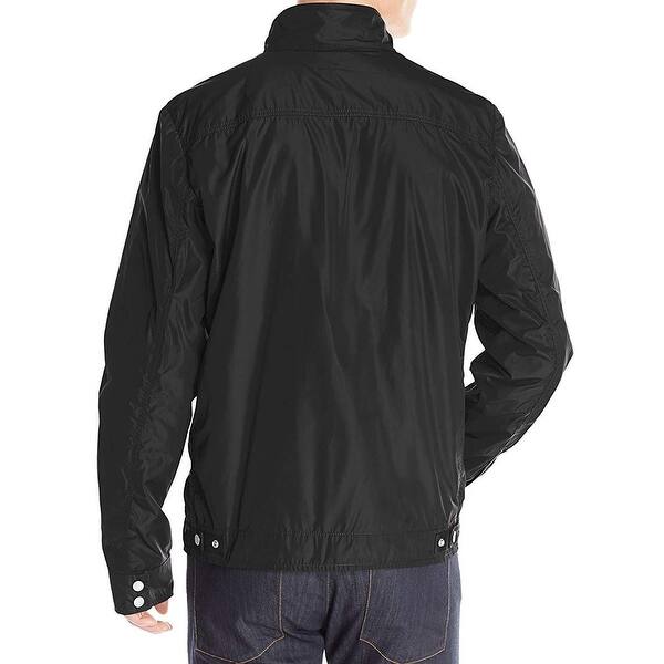 Shop Jack Spade Black Mens Size Medium M Peyton Zip Shell Jacket