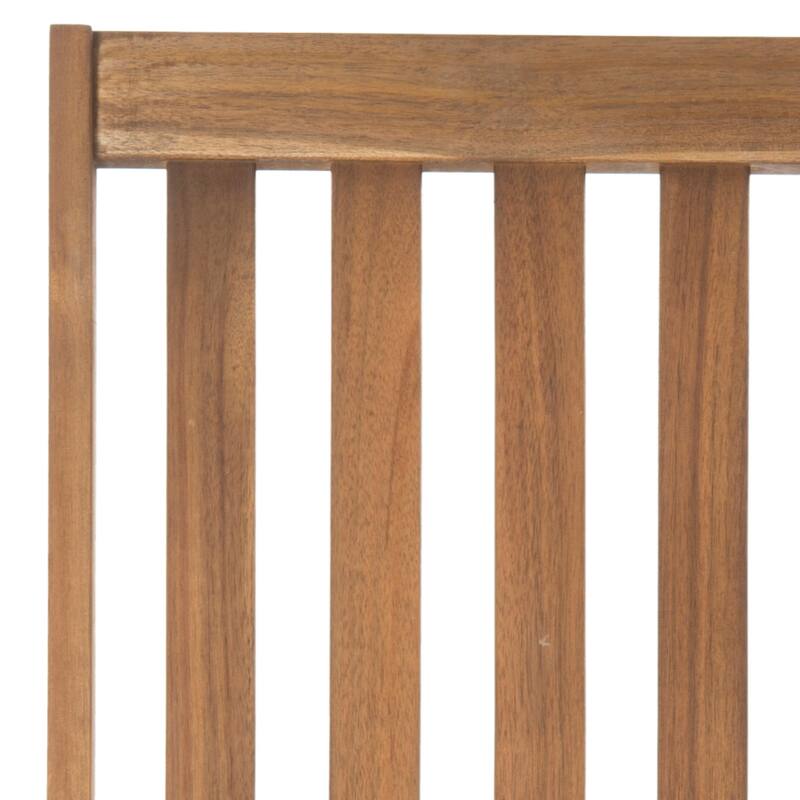 SAFAVIEH Outdoor Nevaeh Acacia Wood Rocking Chair - 26W x 45D x 34H