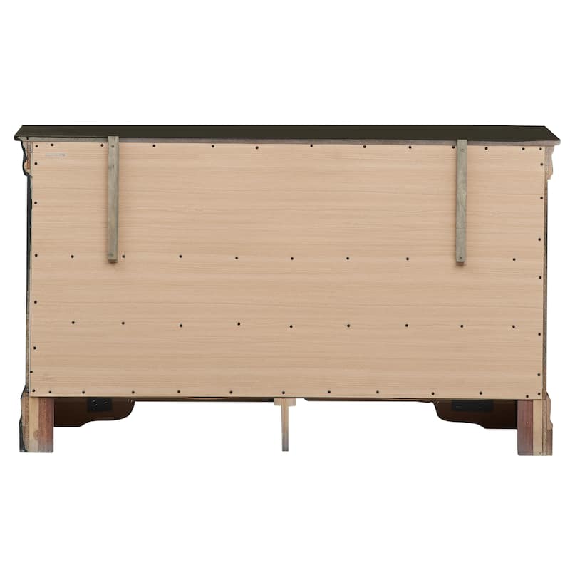 Louis Phillipe 6-drawer Bedroom Dresser