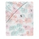preview thumbnail 3 of 2, Lambs & Ivy Watercolor Pastel Elephant 100% Cotton Baby Fitted Crib Sheet