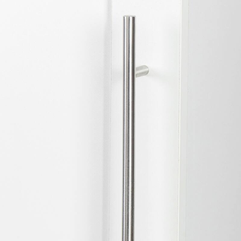 Tall Stackable Storage Cabinet White Corner Cabinet Floor Cabinet