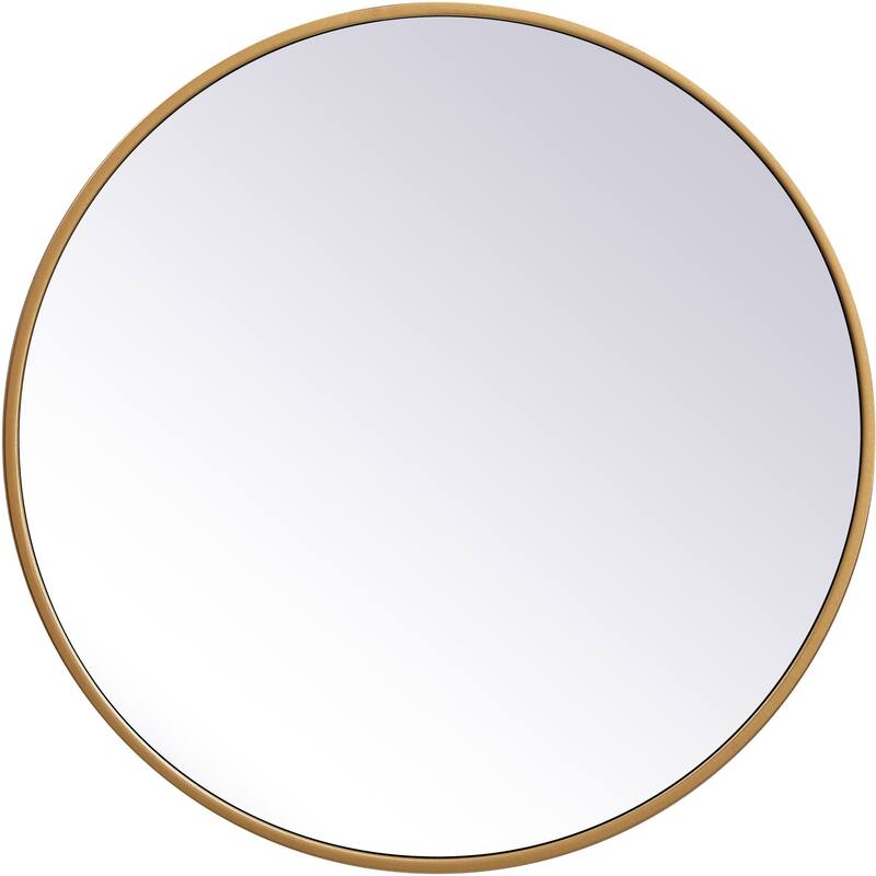 Elegant Lighting Eternity 21" Diameter Circular Beveled Metal Framed - Brass