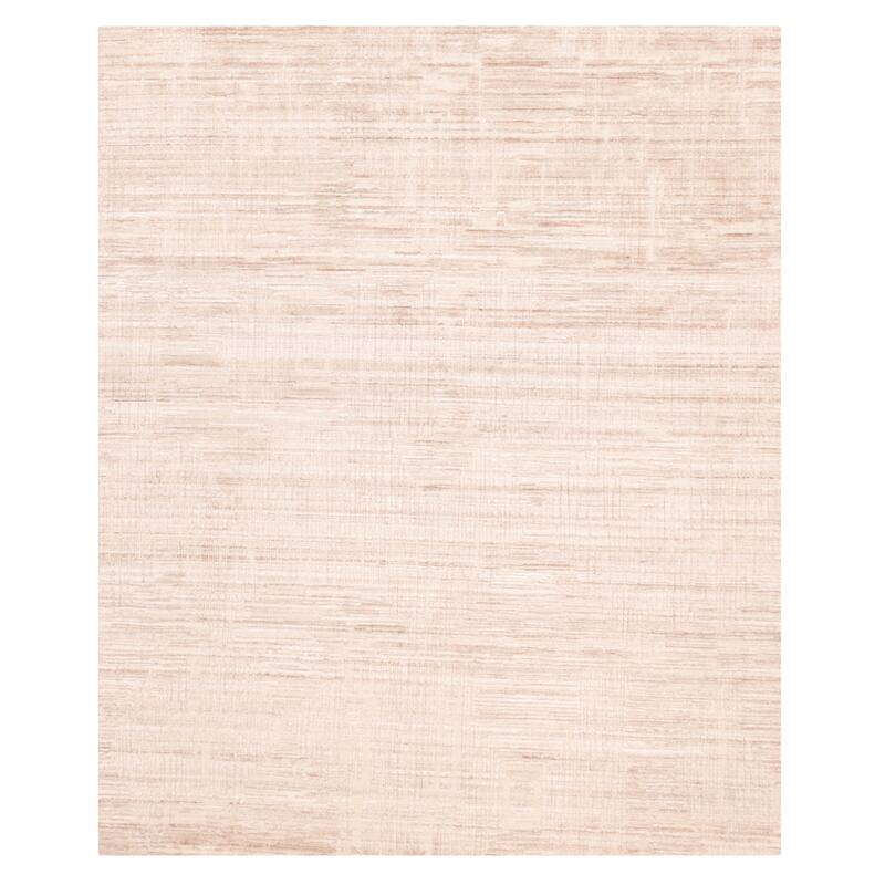 ECARPETGALLERY Hand Loomed Elysian Beige Wool Rug - 8'0 x 9'10