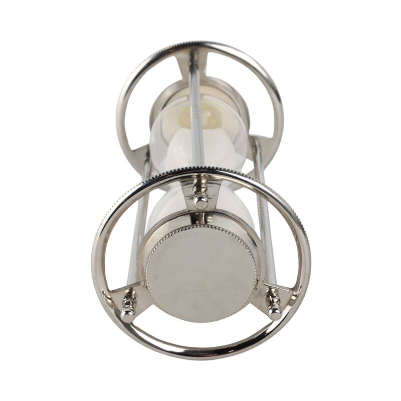 Metal Aluminum Hourglass Decorative Object Modern Contemporary Display - 5" x 5" x 11"