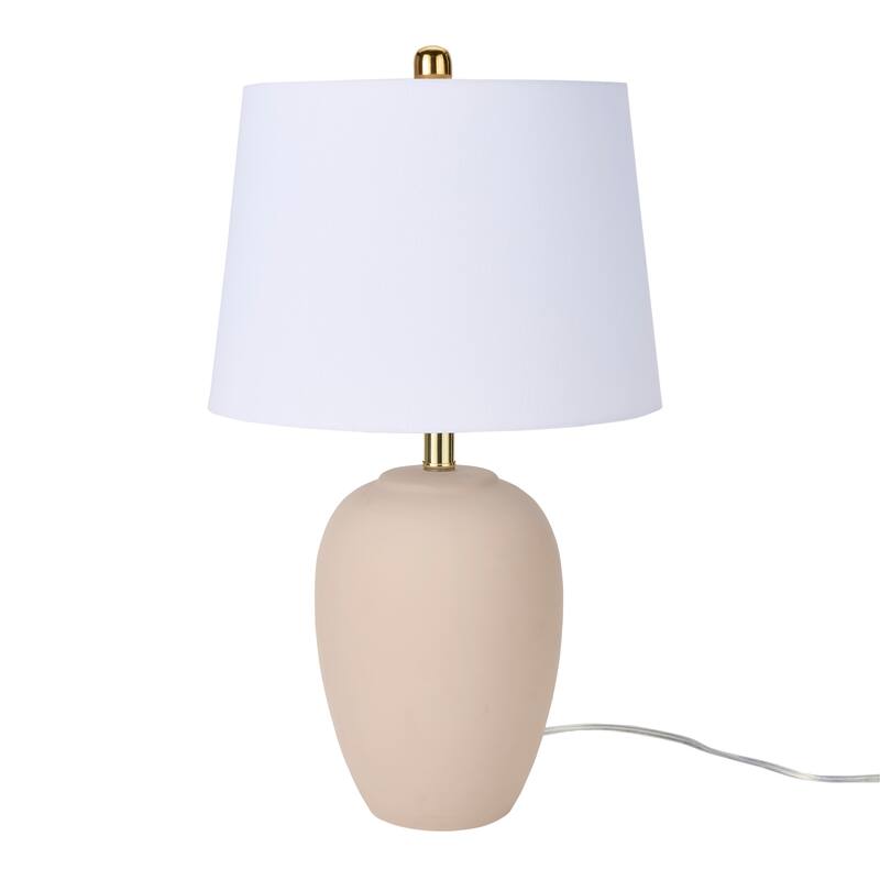 Nourison 23" Unglazed Ceramic Jar Table Lamp