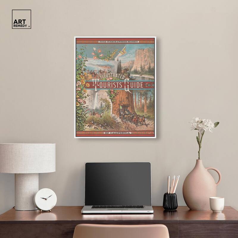 Tourists' Guide to California Canvas by Art Remedy
