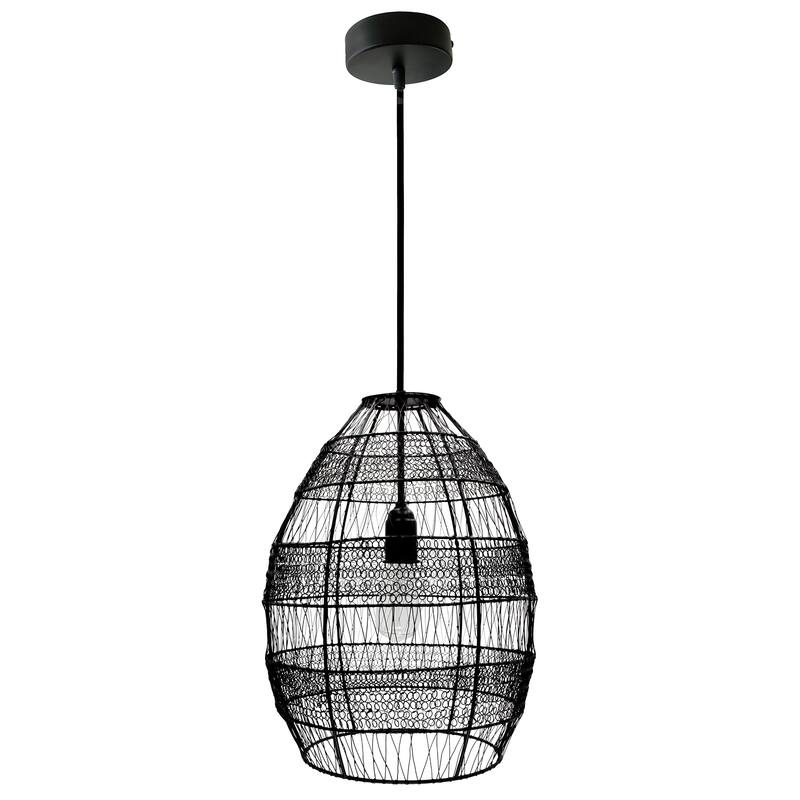 Carbon Loft Faulhaber 18.5-inch Woven Modern Cage Oversized 1-light Pendant