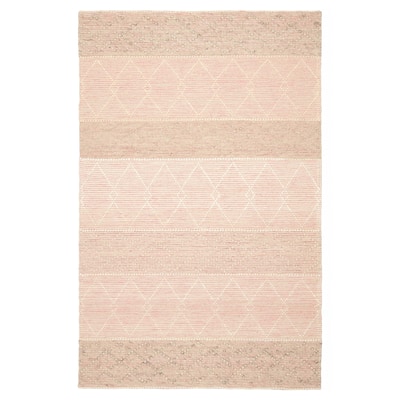 ECARPETGALLERY Braid weave Sienna Pink Wool Rug - 5'0 x 7'10