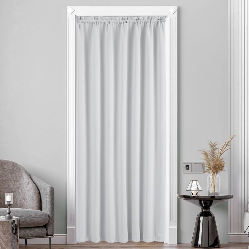 Deconovo French Door Curtain with Rod Pocket and Tieback 1 Panel