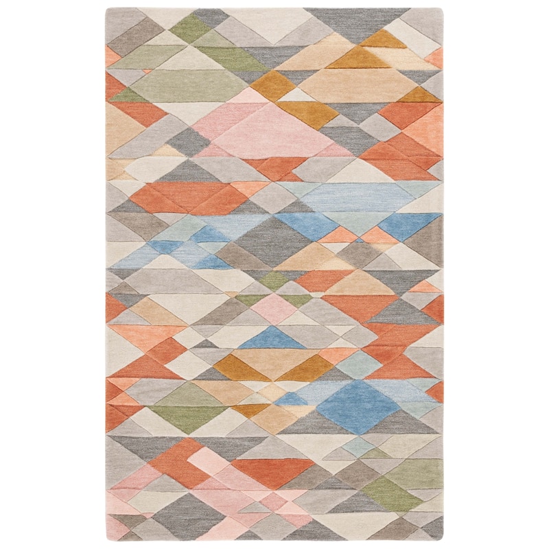 SAFAVIEH Handmade Rodeo Drive Hyrije Mid-Century Modern Wool Rug