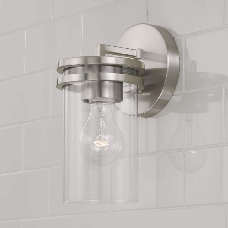 Fuller 1-light Wall Sconce w/ Clear Glass