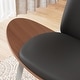 preview thumbnail 9 of 20, Corvus Mid-century Walnut Finish Accent Lounge Chair
