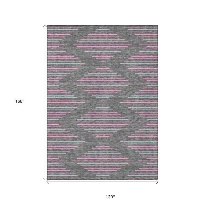 HomeRoots Geometric Transitional Rectangle Outdoor Rug