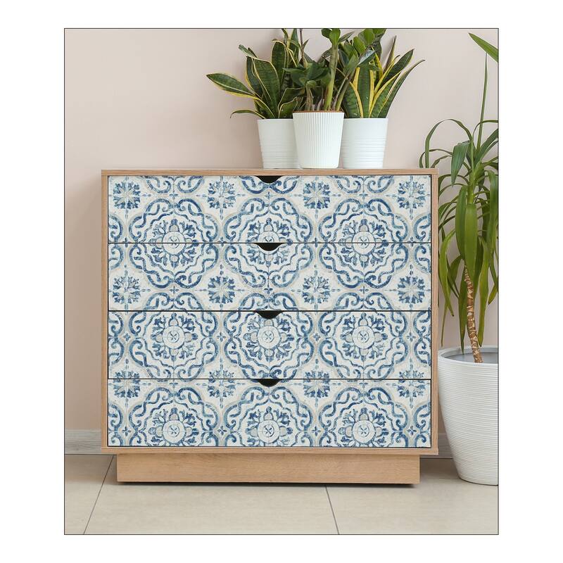 InHome Talavera Tile Peel & Stick Wallpaper - 198in x 20.8in x 0.025in