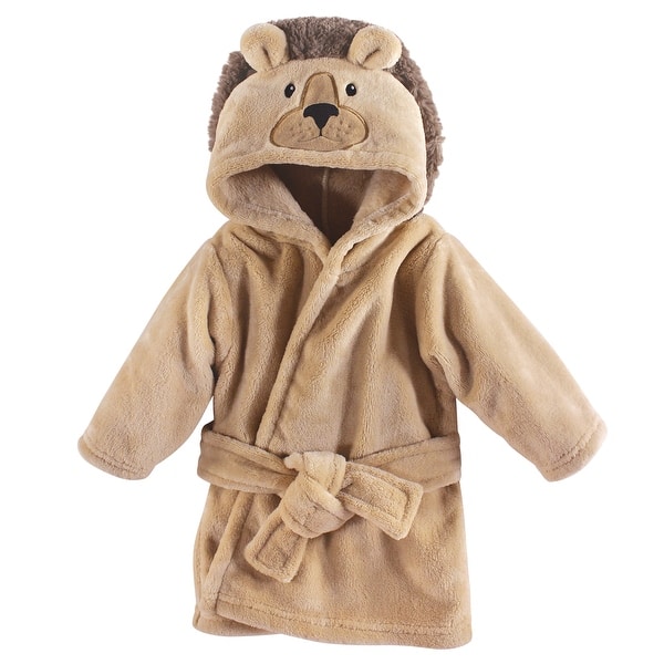 slide 1 of 1, Hudson Baby Infant Boy Plush Pool and Beach Robe Cover-ups, Lion 6-12 Months - Lion