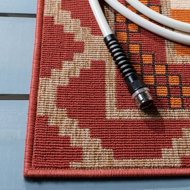 SAFAVIEH Veranda Vitaline Indoor/ Outdoor Waterproof Patio Backyard Rug