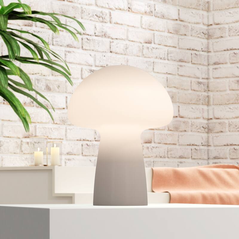 Mushroom Round Glass Table Lamp