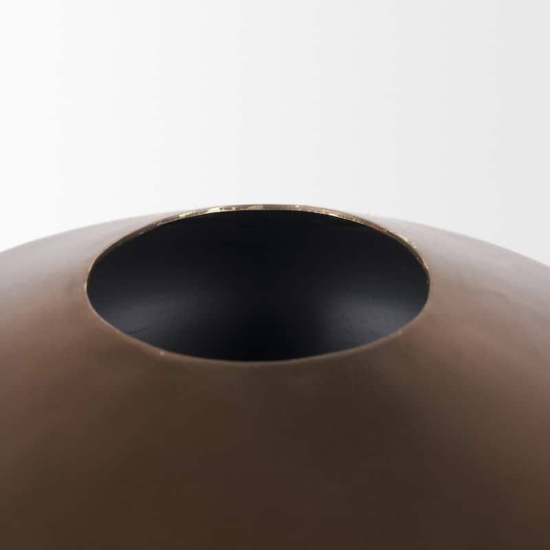 Quiana Large Gold Metal Vase - Gold