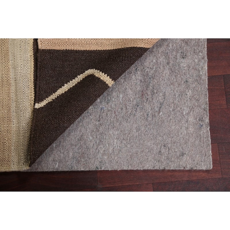 Natural Dye Kilim Oriental Staircase Runner Rug Hand-woven Wool Carpet - 3'5" x 12'8"
