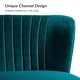preview thumbnail 47 of 114, HULALA HOME Monica Modern Velvet Curved Tufted Back Loveseat with Metal Tapered Legs