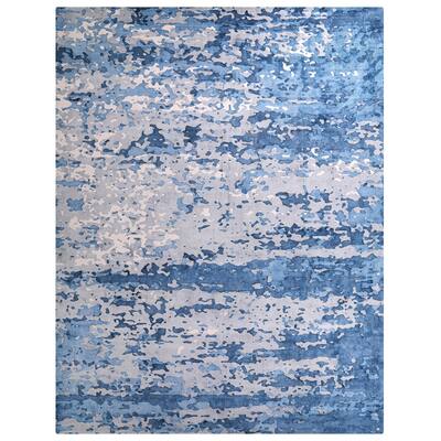 Juwan Blue Silver 9X12 Handwoven Rug - 9 ' X 12 ' Rectangle - 9 ' X 12 ' Rectangle