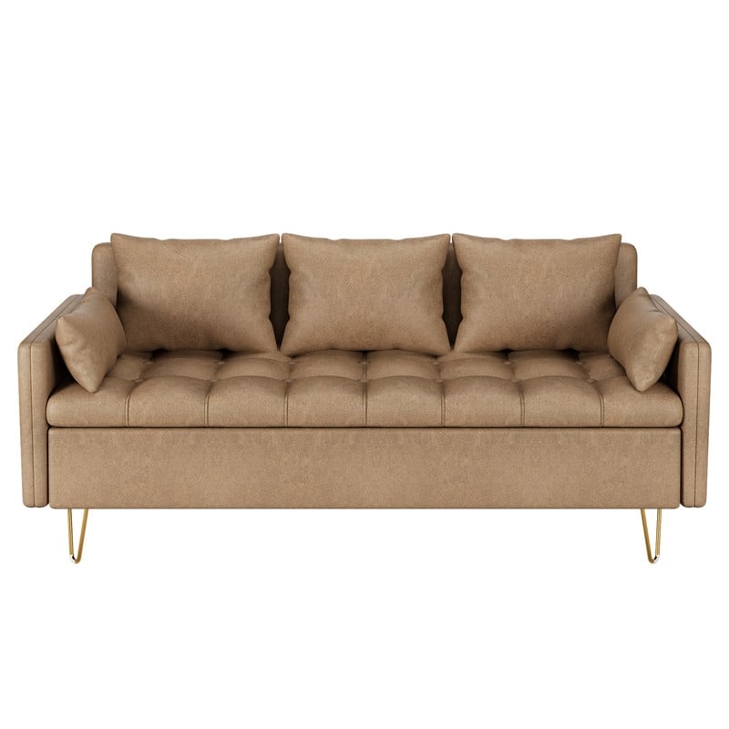 Three-seater sofa - Brown